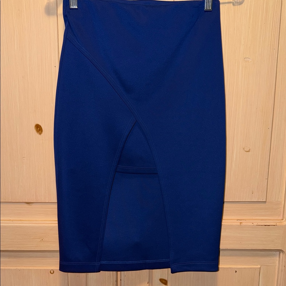 ICON Cobalt Blue Midi Skirt